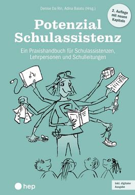 Buchcover zeigt eine Person mit acht Armen, vor einer Schulklasse.
