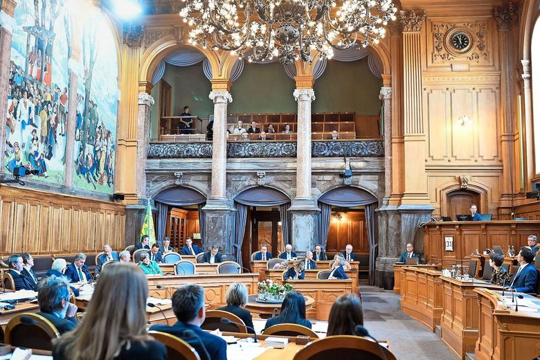 Blick in den Ständeratssaal im Bundeshaus