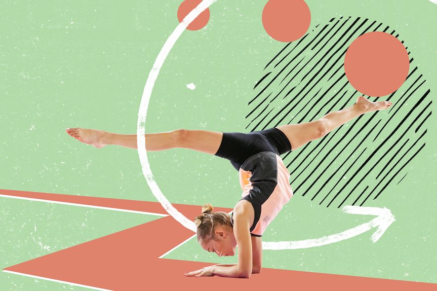 Mädchen beim Sport.