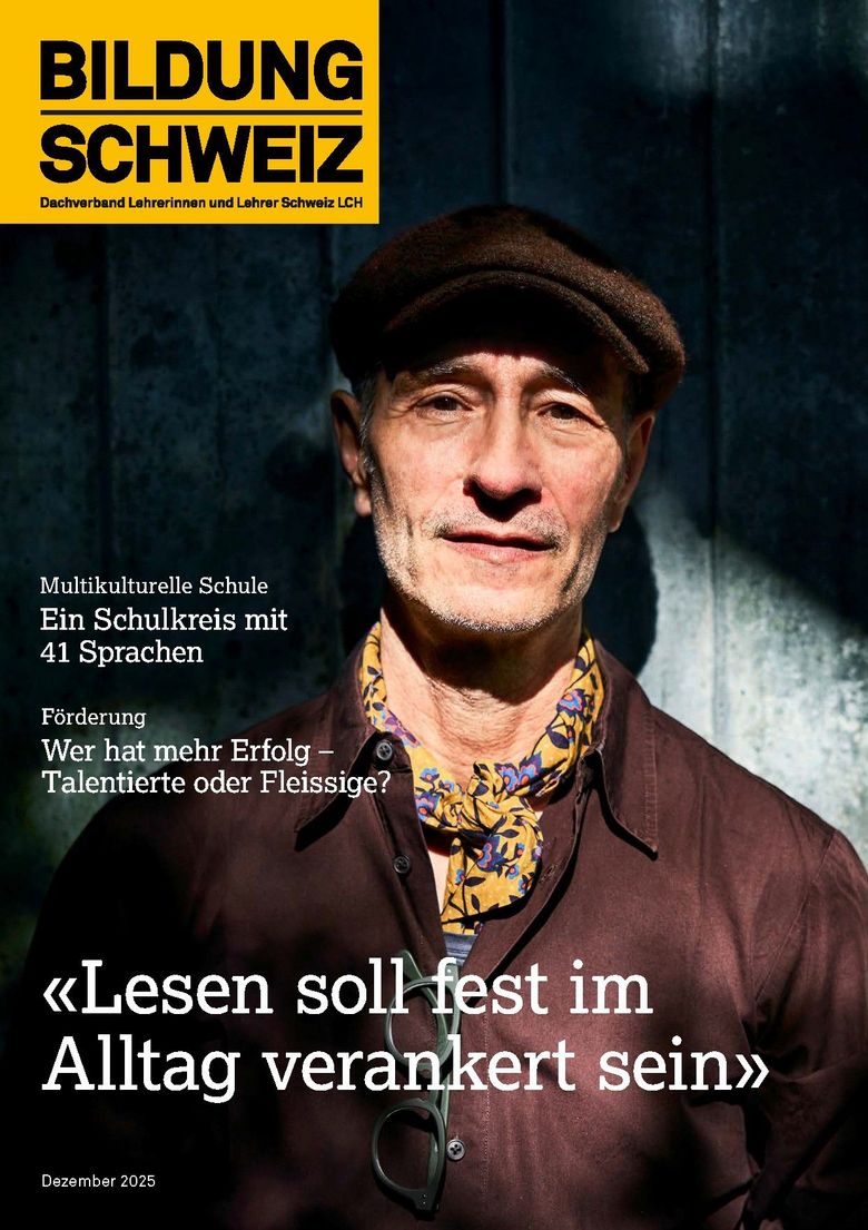 Das Cover der Dezemberausgabe zeigt das Porträfoto eines Mannes im mittleren Alter.