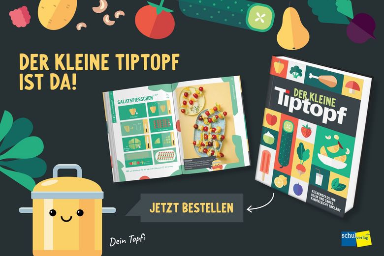 Der kleine Tiptopf ist da inklusive Schritt-für-Schritt-Anleitungen.