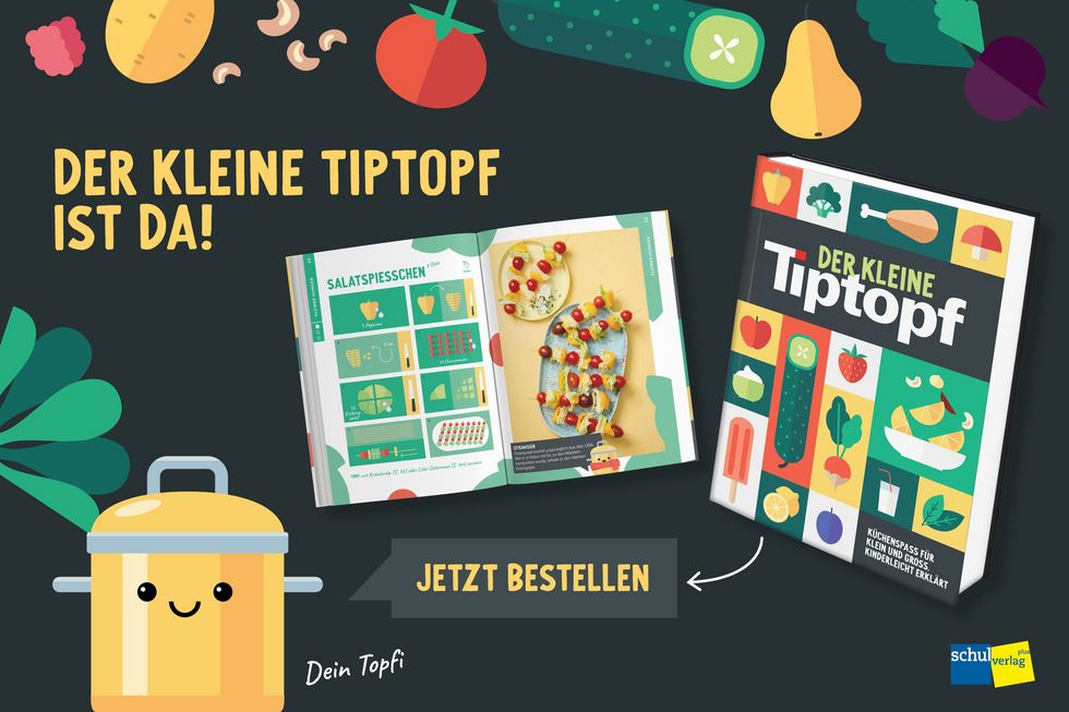 Der kleine Tiptopf ist da inklusive Schritt-für-Schritt-Anleitungen.