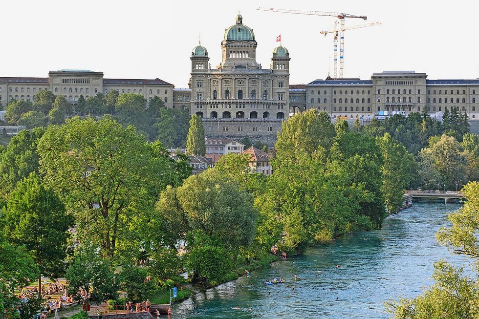 Blick auf das Bundeshaus in Bern. Foto: Parlamentsdienste 3003 Bern/Béatrice Devènes
