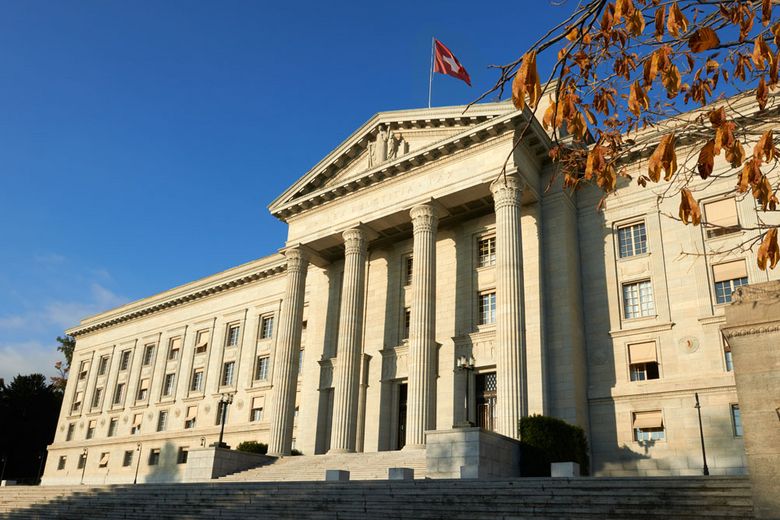 Frontansicht des Bundesgerichts in Lausanne