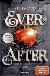 Buchcover: Ein roter Apfel fällt in eine schwarze Flüssigkeit.